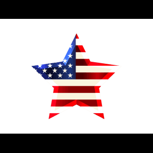 American Flag Star Design — Star SVG