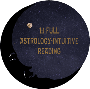 Silhouette of a head against a starry night sky with full moon and reading text. — Astro Wallpaper