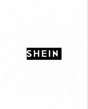 Logotipo SHEIN en rectángulo negro sobre fondo blanco — She Fondos de pantalla