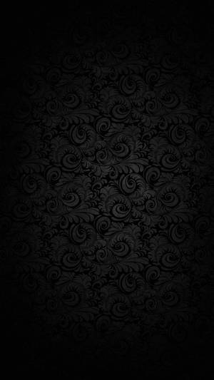 Mørkt ornamentalt blomstermønster tapet med svirrende designs. — Mønster Wallpapers