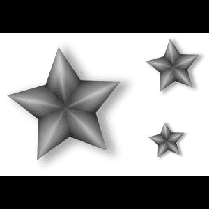 Black Gradient Stars Graphic — Star SVG