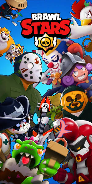 Brawl Stars game characters in colorful cartoon style — Brawl Wallpaper
