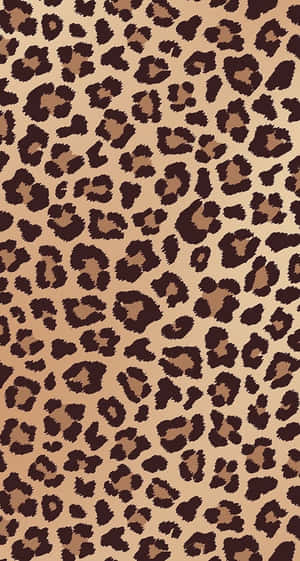 Leopardmønster med mørkebrune pletter på tanfarvet baggrund. — Mønster Wallpapers