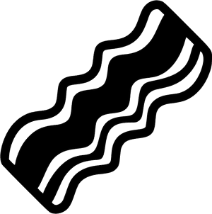 Abstract black wavy line pattern on white background — Food PNG