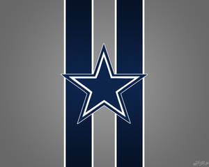 Logotipo de la estrella de los Dallas Cowboys en rayas verticales azul marino y grises. — Vaqueros Fondos de pantalla