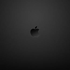 Apple-logo på mørk struktureret baggrund med blødt lys — iPad Mini Wallpapers