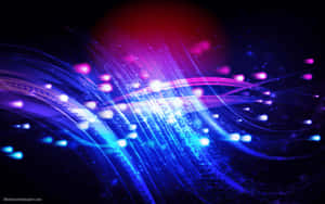 Dynamic glowing light trails in blue and pink against a dark cosmic backdrop. — Edm Wallpaper