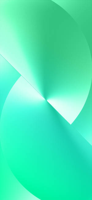 Abstract teal and mint green gradient with flowing curved shapes. — iPhone 13 Pro Max Wallpaper