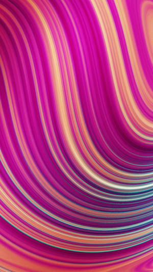 Dynamic abstract swirl of magenta peach and teal digital art — iPhone 8 Wallpaper