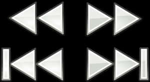 Media player control icons for rewind fast forward skip — Audio Wallpaper