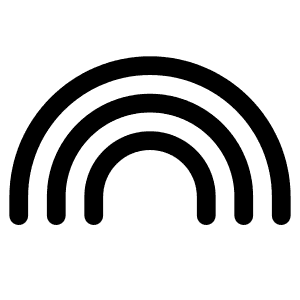 Minimalist Rainbow Icon — Rainbow Wallpaper
