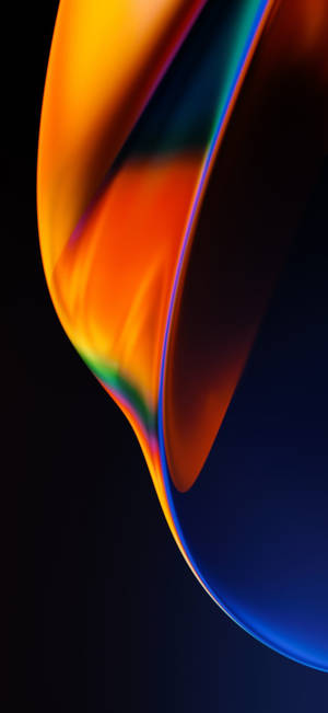Gradiente astratto colorato dinamico a vortice su sfondo scuro — OnePlus Sfondi