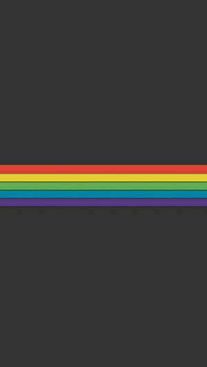 Een horizontale regenboogstreep op een donkergrijze achtergrond. — Trots Achtergronden