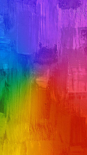 Pintura abstracta colorida con gruesas pinceladas verticales en colores del arcoíris. — Arcoíris Fondos de pantalla