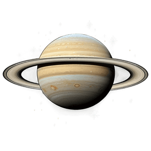 Saturn with rings and stars in a soft beige space background. — Astro Wallpaper