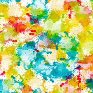 A colorful abstract pattern of paint splatters on a white background. — iPad Air 11 Wallpaper