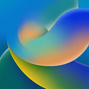 Forme astratte morbide in colori sfumati creano una composizione di arte digitale moderna. — Azione Sfondi