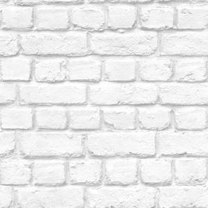 Pared de ladrillos pintada de blanco con líneas de mortero texturizadas. — Blanco Fondos de pantalla