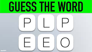 Game interface with green banner and letter tiles for word guessing. — Ed Wallpaper