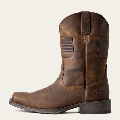 Rambler Patriot Western Boot Side