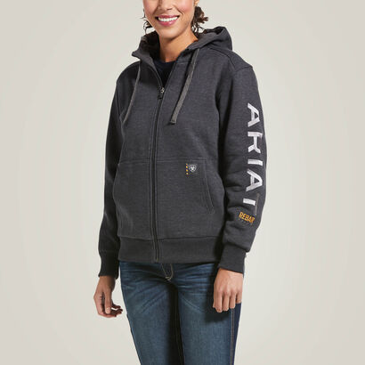 Rebar All-Weather Full Zip Hoodie Front