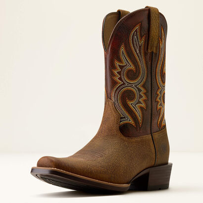 Stonebrook Narrow Cutter Toe Western Boot 3-4 Front