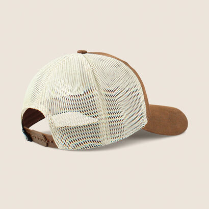 Floral Leather Patch Cap Back