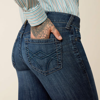 Mid Rise Luisa Boot Cut Jeans Back