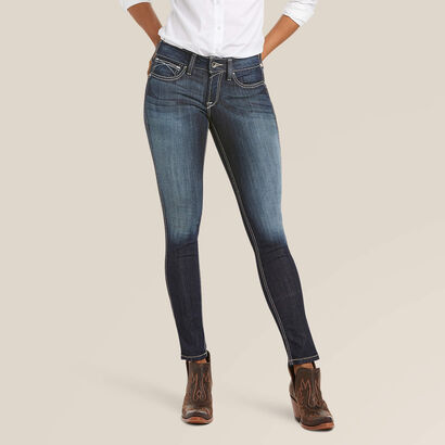 Mid Rise Outseam Ella Skinny Jean Front