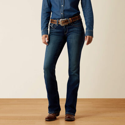 Mid Rise Olenna Boot Cut Jeans Front