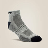 High Performance Quarter Crew Tek Work Sock 3 Pair Pack Front