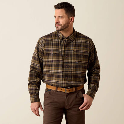 Rebar Flannel DuraStretch Work Shirt Front