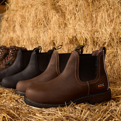 Groundbreaker Chelsea Waterproof Steel Toe Work Boot Lifestyle