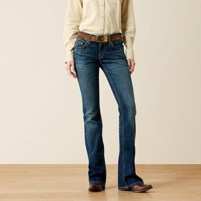 Mid Rise Fiona Boot Cut Jeans Front