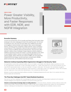 Power Greater Visibility, More Productivity, and Faster Responses with EDR, NDR, and NGFW Integration