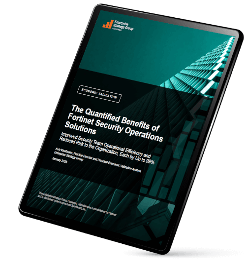 The Quantified Benefits of Fortinet Security Operations Solutions