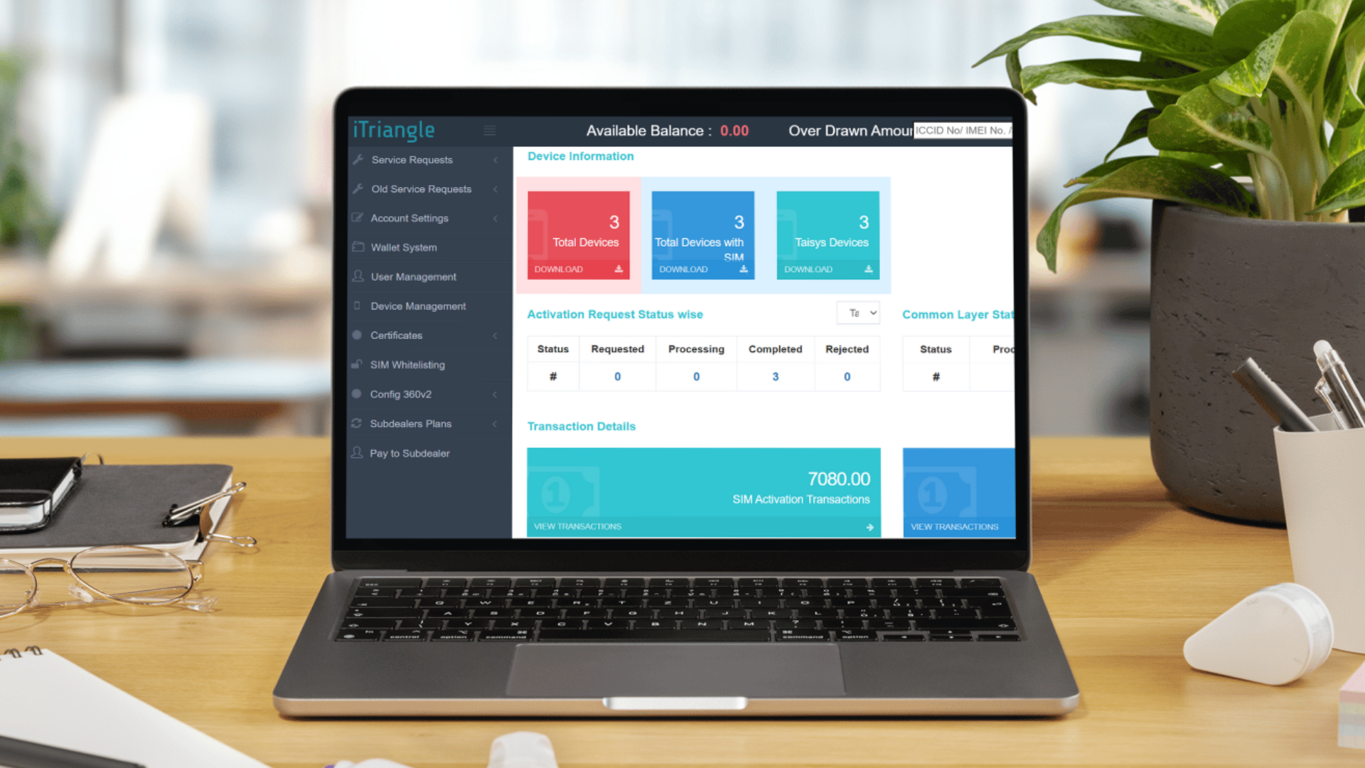 Telematics Configuration Tool Interface