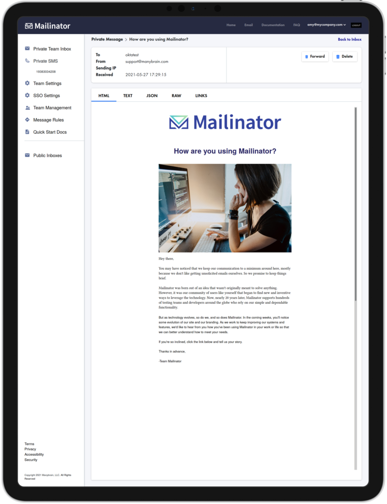 Mailinator_iPad_Mockup_03 Mailinator Email Workflow Testing