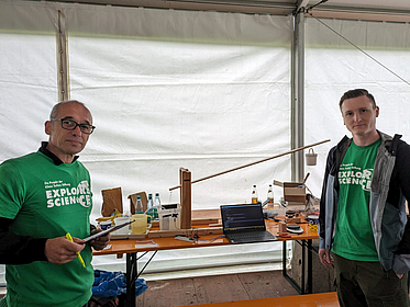 Rainer Malaka (left) as Juror at Explore Science Rainer Malaka (left) as Juror at Explore Science